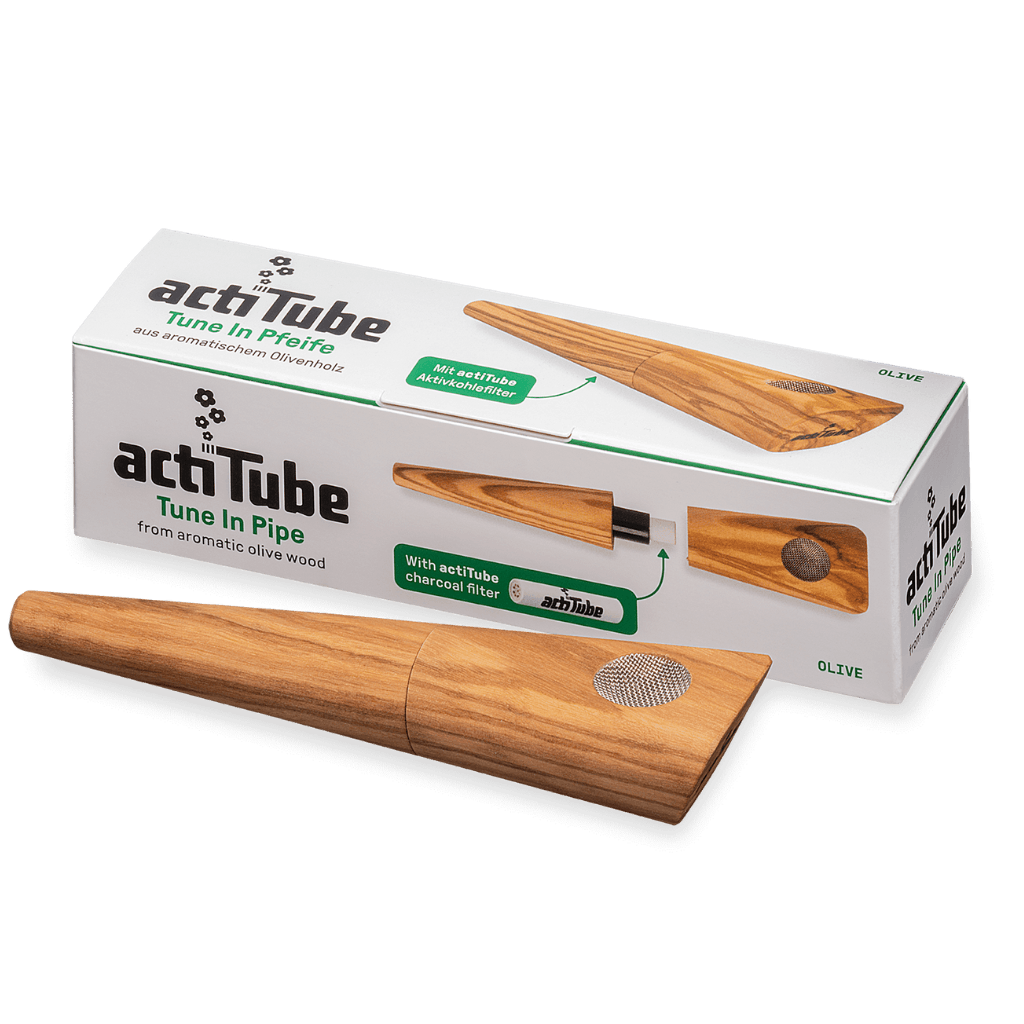 ActiTube Pfeife aus Oliven Holz - Medijane