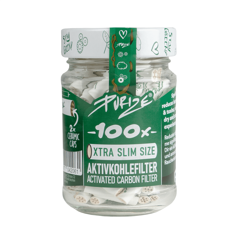 PURIZE XTRA Slim Size 100er Glas I Weiß - Medijane