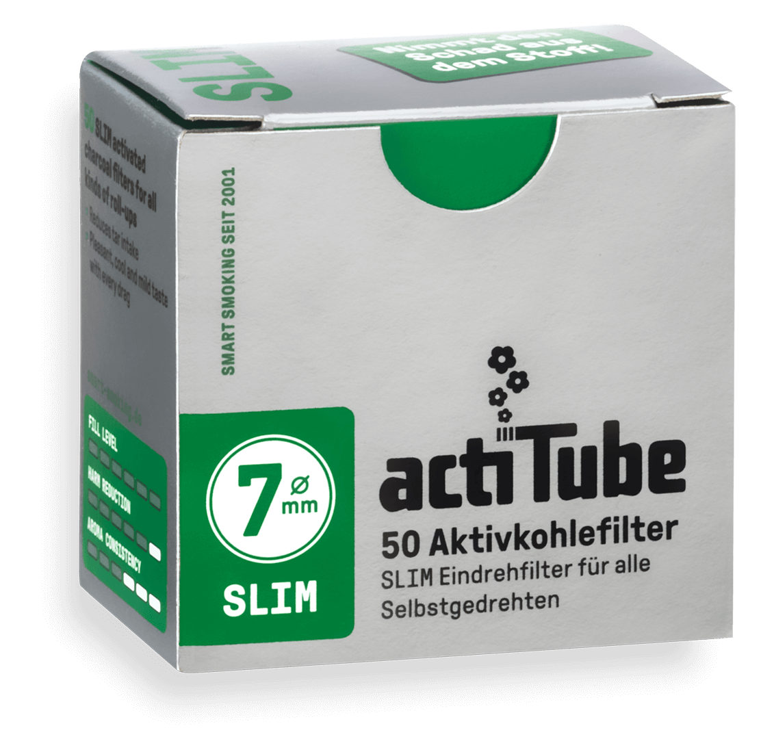 6 mm Slim 50 Aktivkohlefilter - Actitube